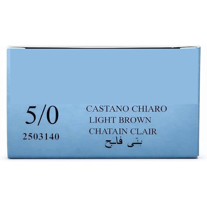 Permanent Hair Color Cream 100ml, Light Brown Hair Dye for Natural Color Results, Soft Balanced Tone, Smooth & Shiny Finish (5/0 – Light Brown/Castano Chiaro) - Image 4